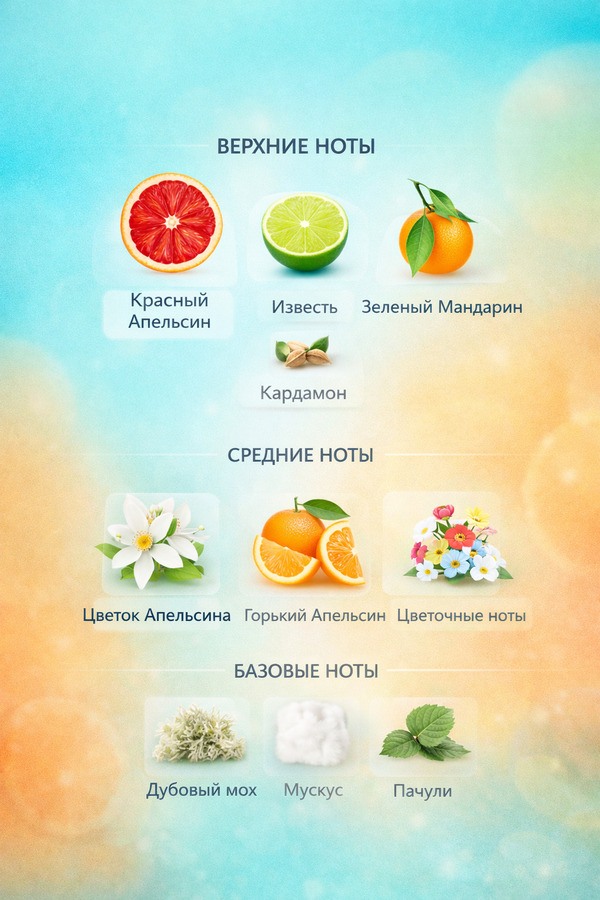 Пирамида аромата Taormina Orange от Tom Ford - Barle